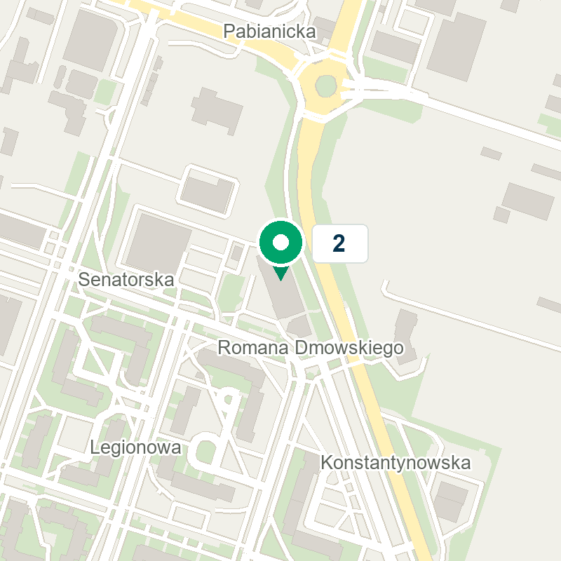 Mapa adresu Aleksandrów Łódzki, ul. Senatorska 2